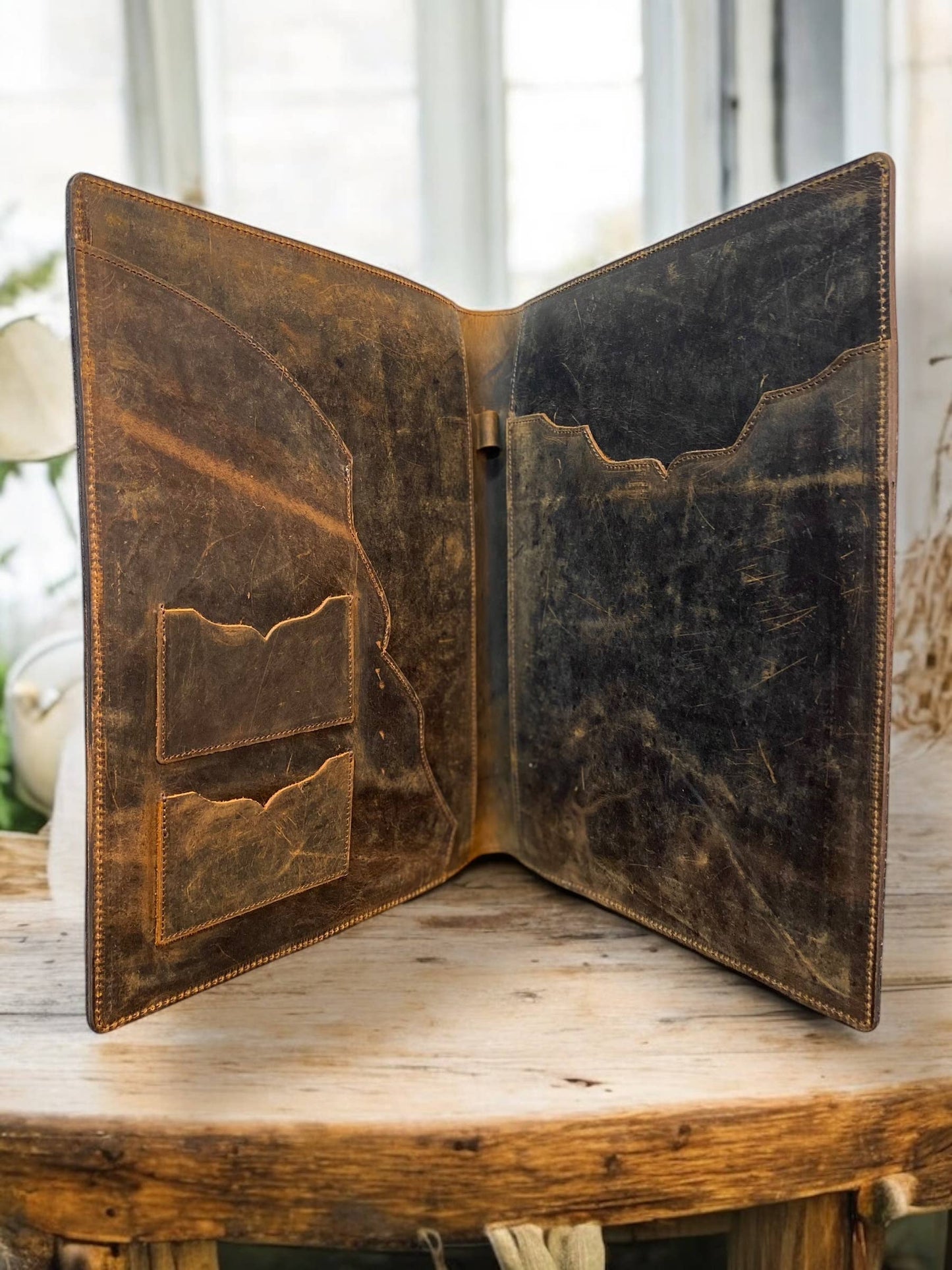 Vintage BootStitch Tooled Leather Planner
